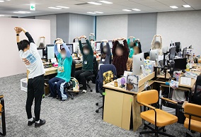 会社でフィットネス